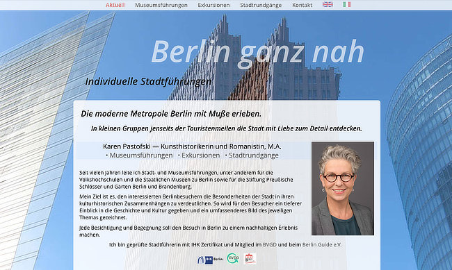 Berlin ganz nah Bild der Website